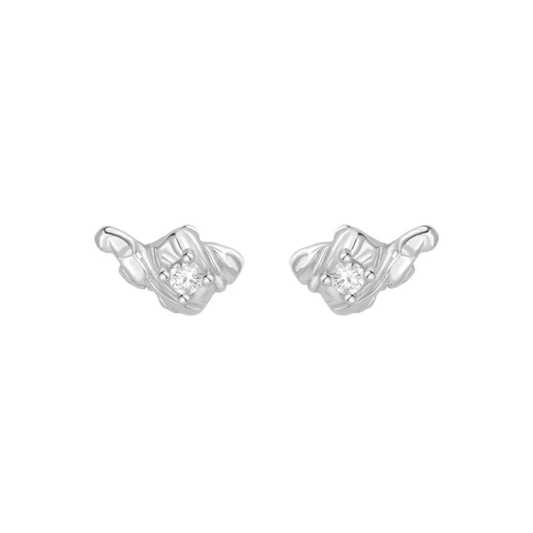 Nava Copenhagen Ørestikker | Øreringe>Rain Petite Studs - Silver