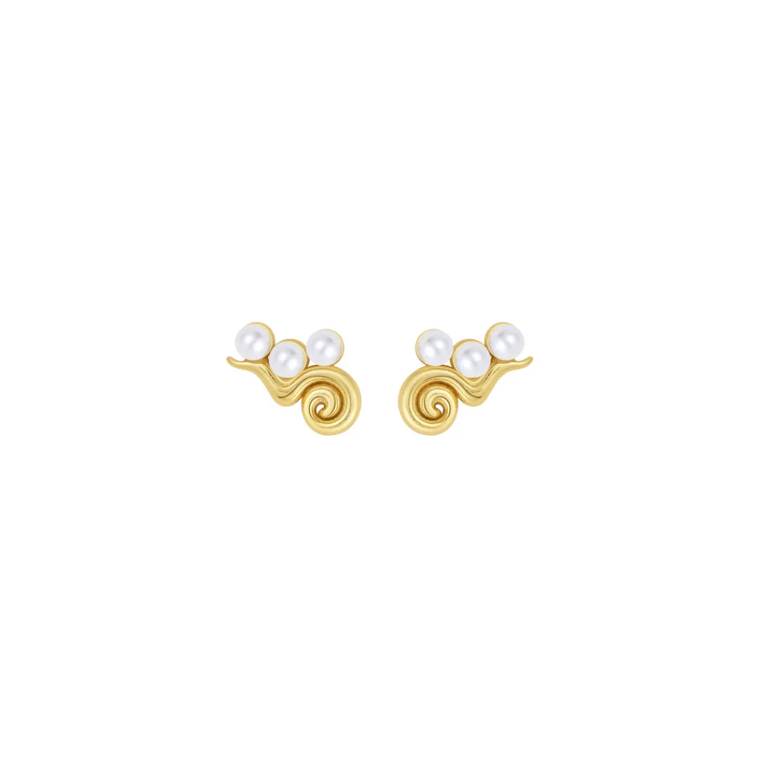 Nava Copenhagen Ørestikker | Øreringe>Sidra Earrings - Gold plated