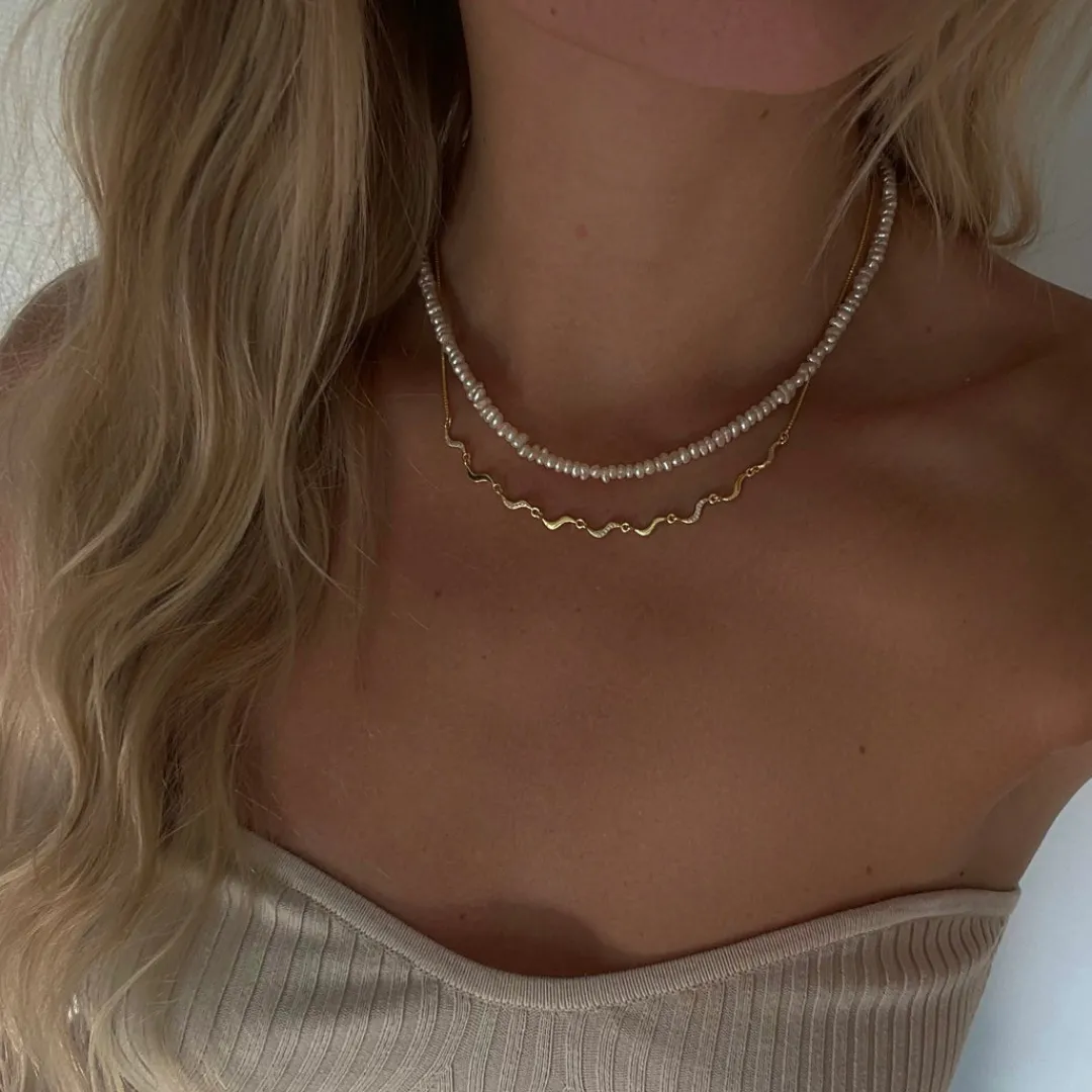 Nava Copenhagen Halskæder>Stella Necklace - Gold Plated