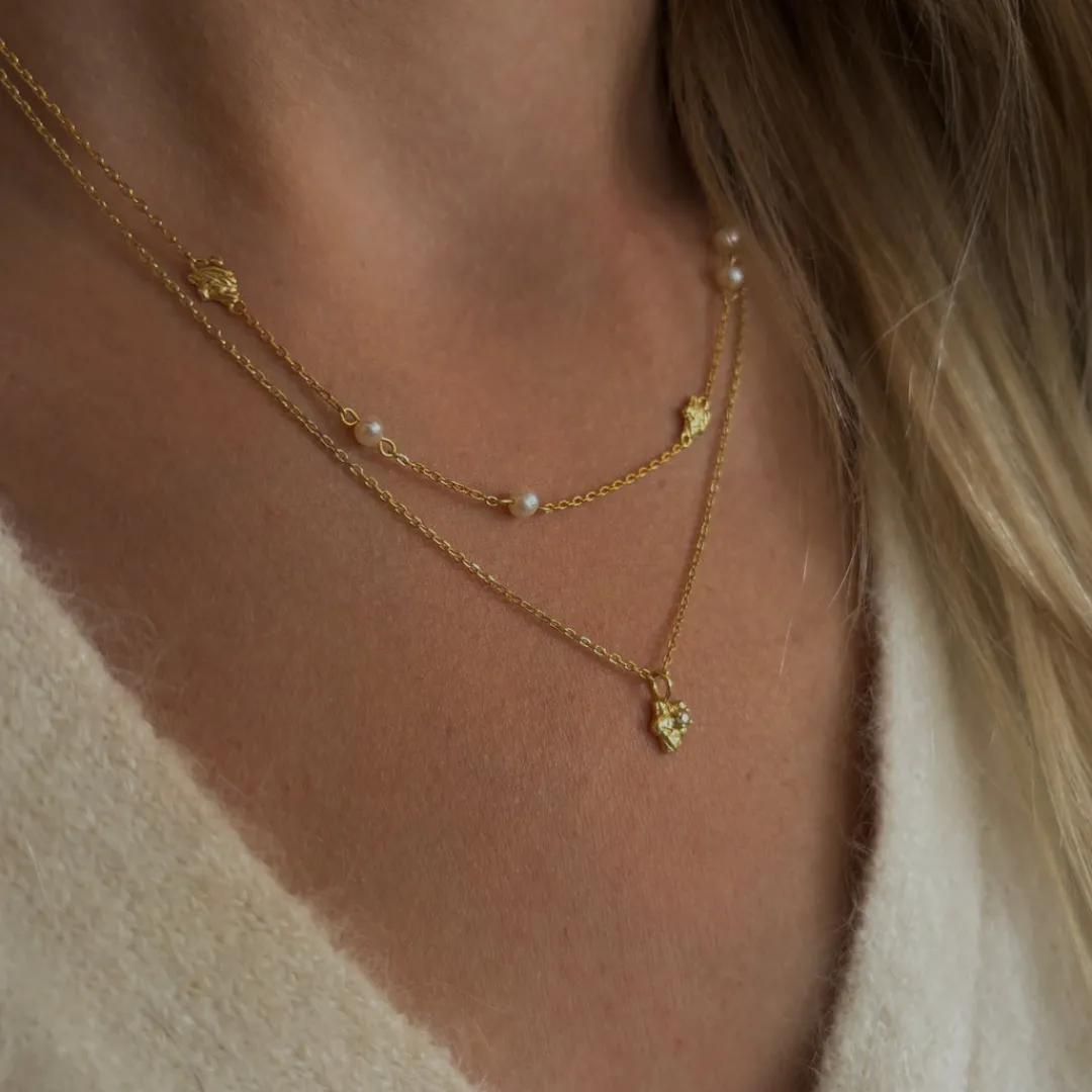 Nava Copenhagen Halskæder>Terra Necklace - Gold Plated