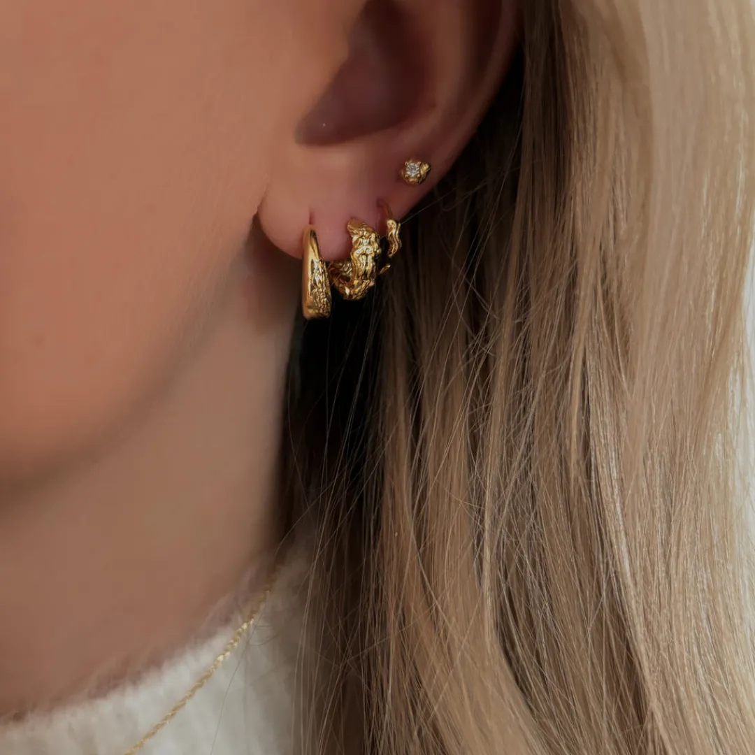 Nava Copenhagen Øreringe | Hoops>Tuuli Earrings - Gold plated