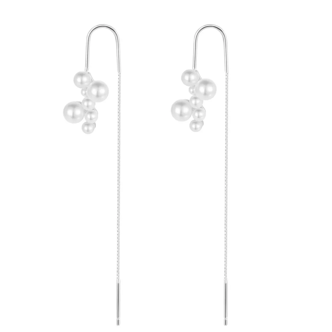 Nava Copenhagen Øreringe | Øretråde>Varsha Earrings - Silver
