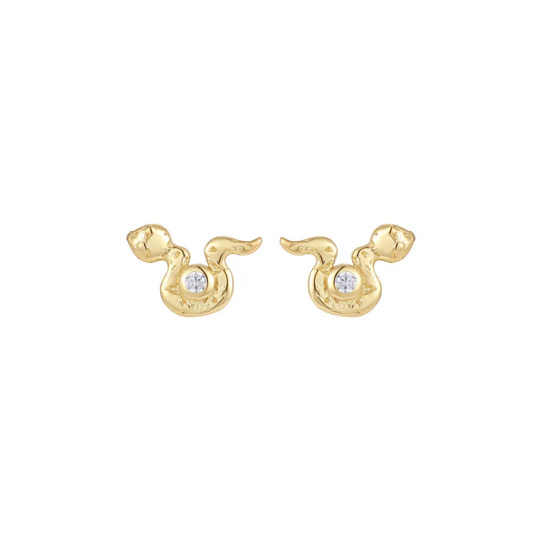 Nava Copenhagen Ørestikker | Øreringe>Viper Petite Studs - Gold Plated