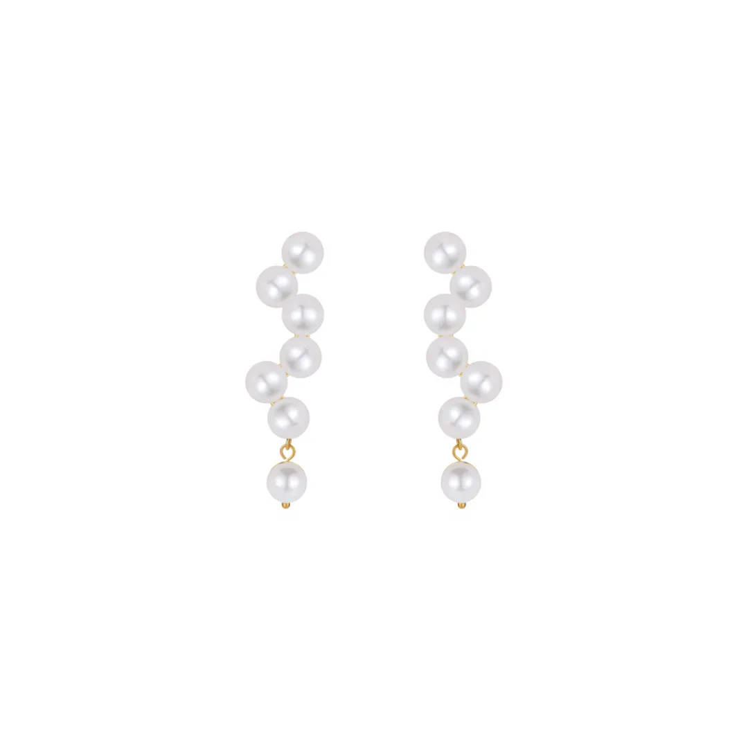 Nava Copenhagen Øreringe | Ørestikker>Zinnia Earrings - Gold Plated